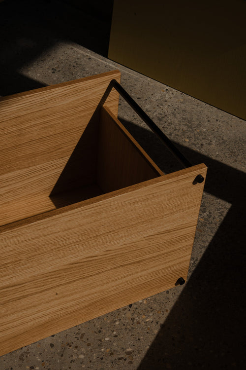 Oak Storage Box 35 cm — Modular Single (L1)
