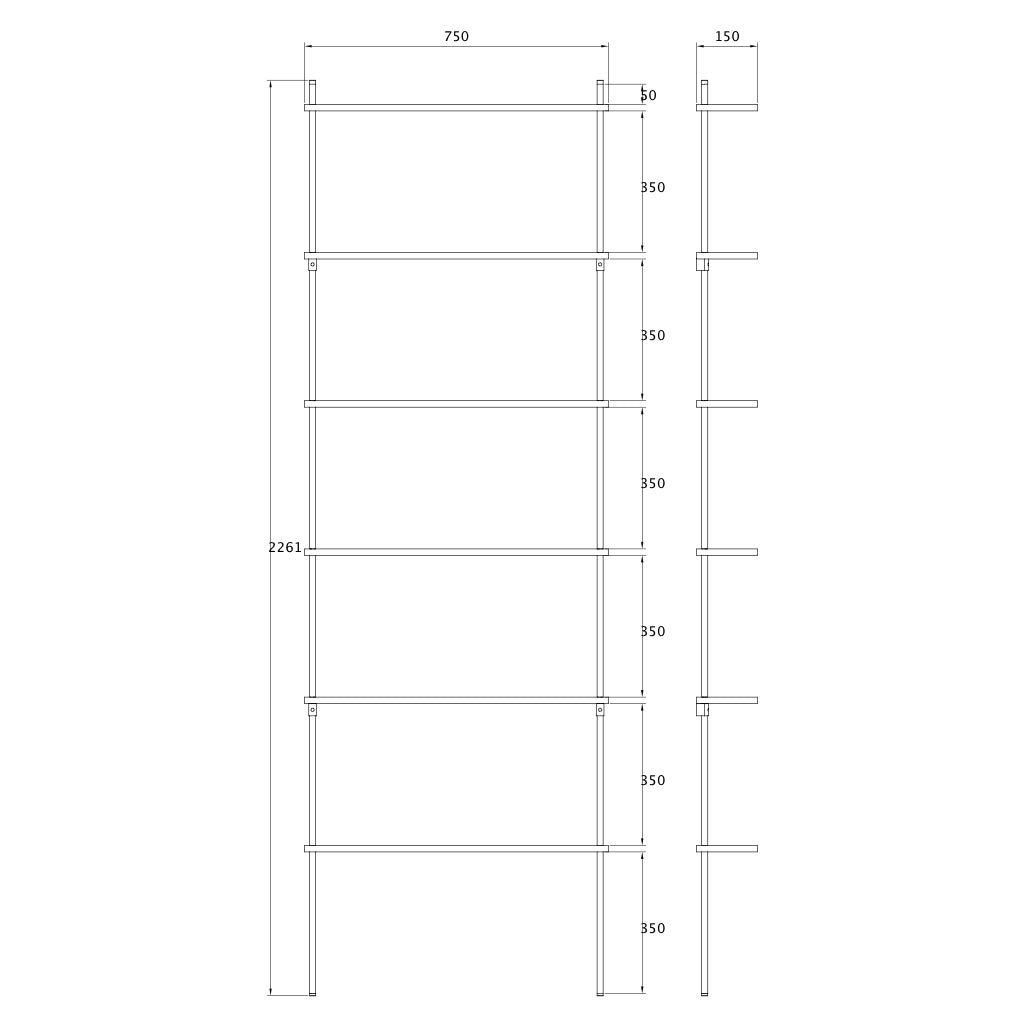 Wall Shelf Single H1