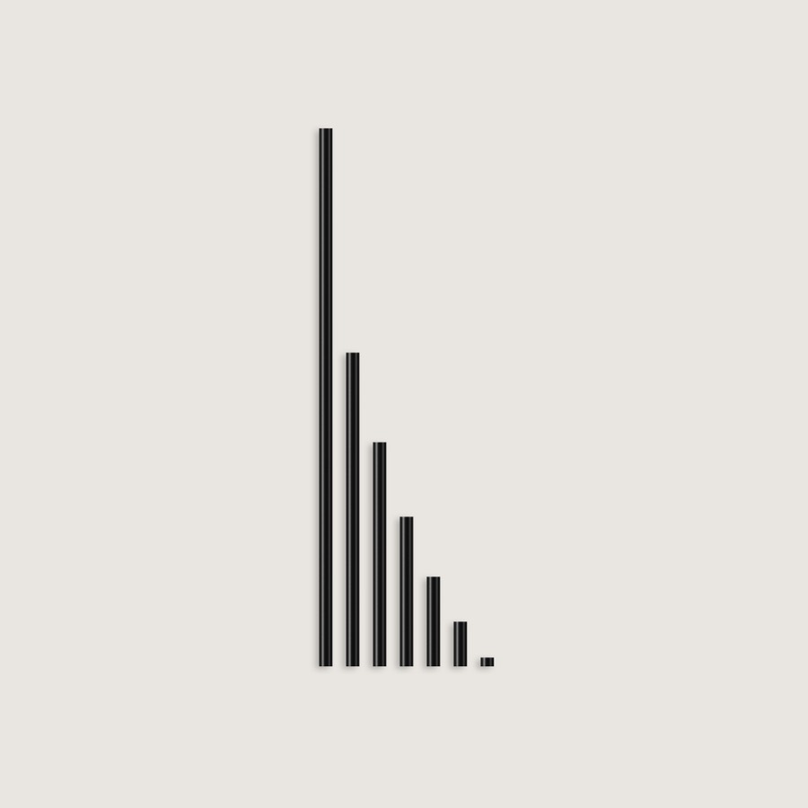 Black KUUDU rods in various lengths