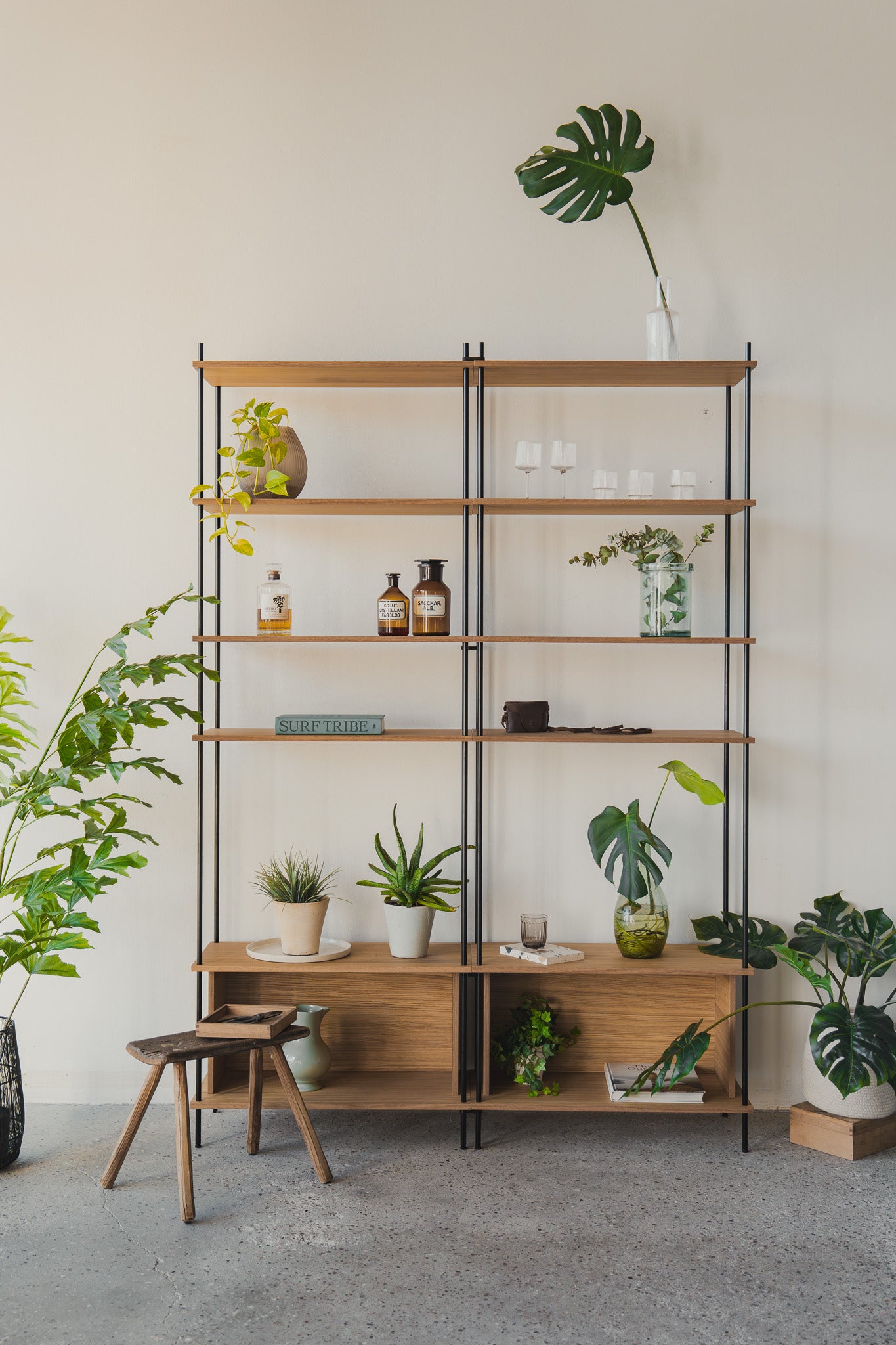 Large Standing Shelf Double H2H2