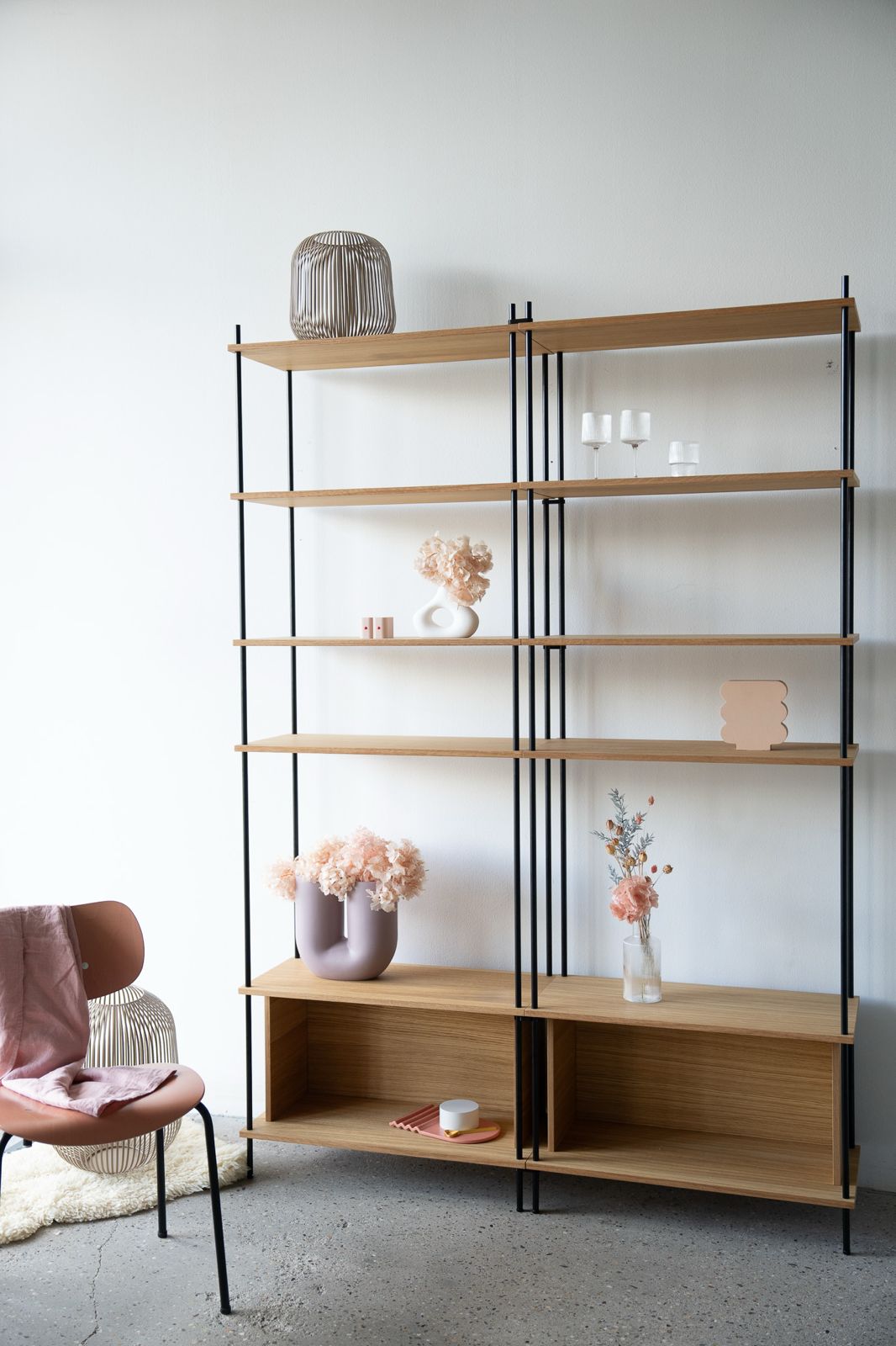 Large Standing Shelf Double H2H2