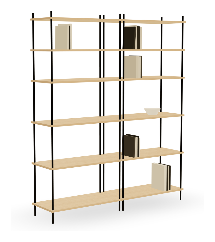 3D-Voreinstellung: Bauhaus-Style Shelf — Modular in Oak