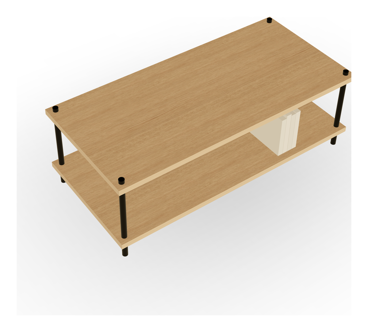 Eiken salontafel 22 cm — Compact (L1)