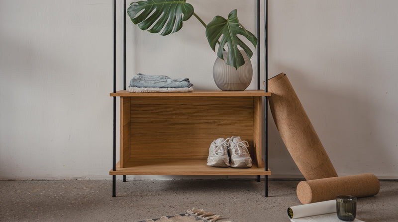 KUUDU Sideboard aus Eiche, 1 Sektion × 2 Level